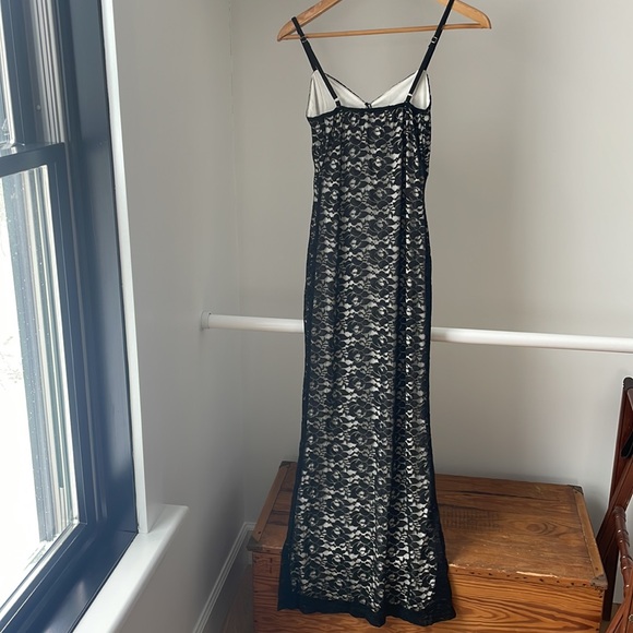 Lemalaya Small Black Lace Spaghetti Strap Dress - Picture 2 of 6